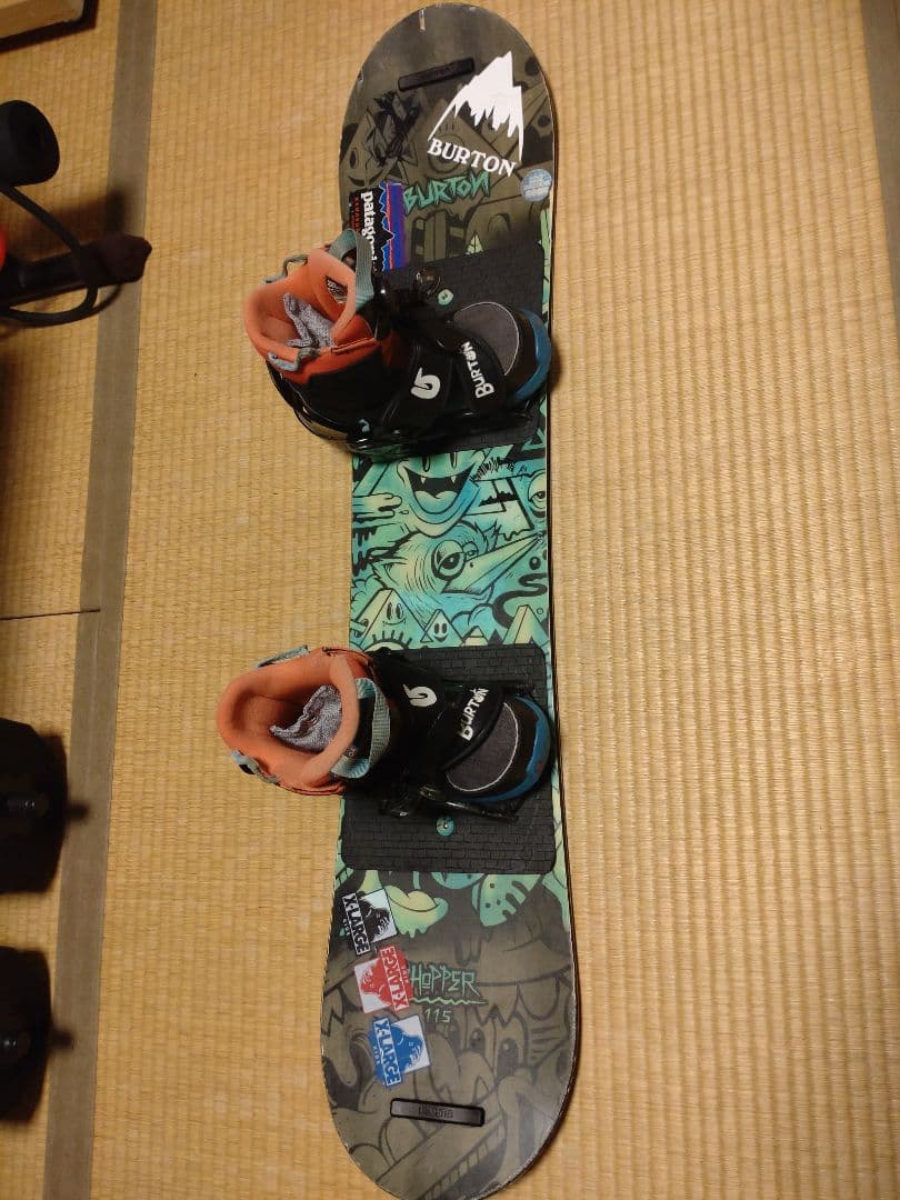 BURTON　CHOPPER 115cm　バイン・BOAブーツ3点セット　キッズ