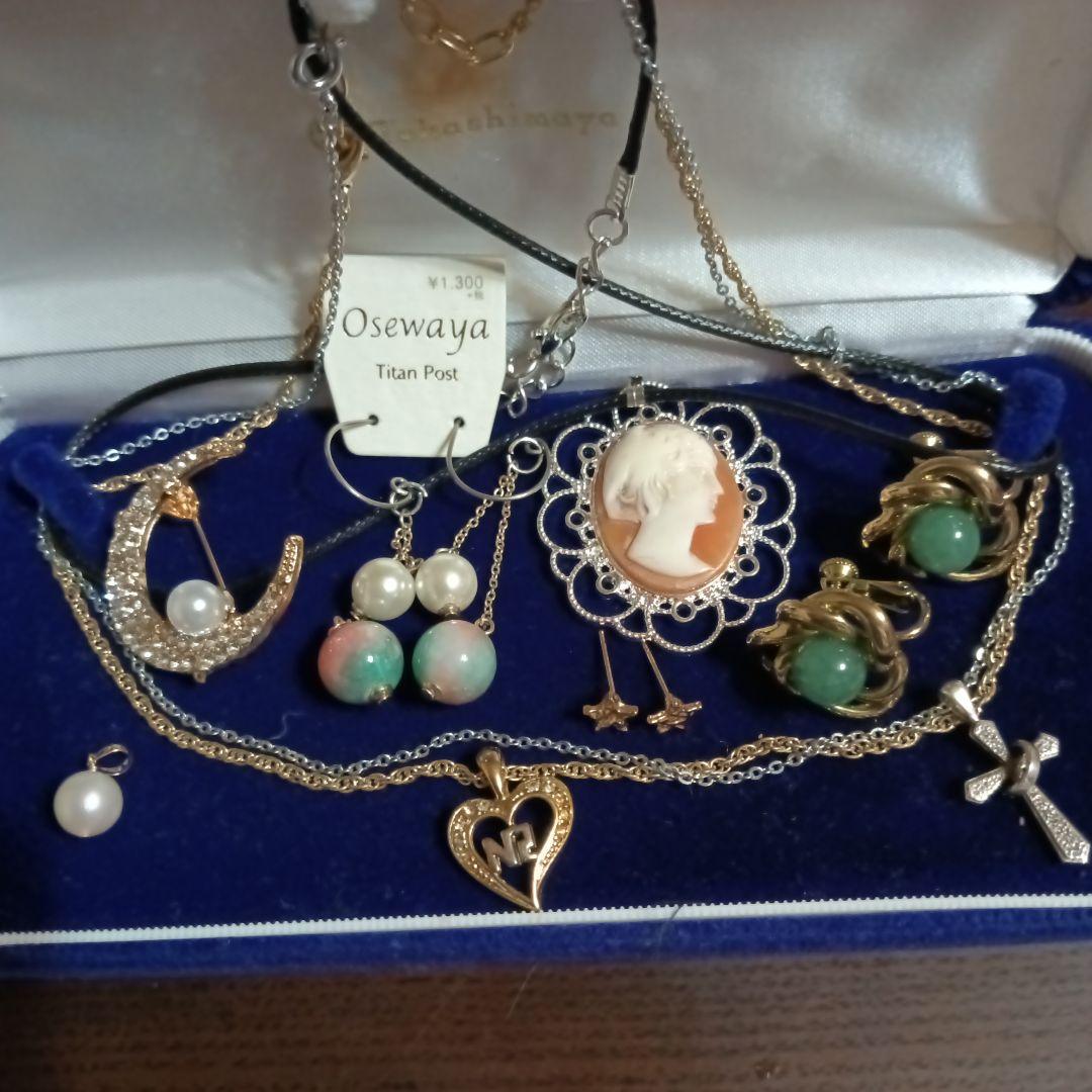 みき様確認ページ　アクセ纏めK18パールトップSilver.14K.ニナリッチ