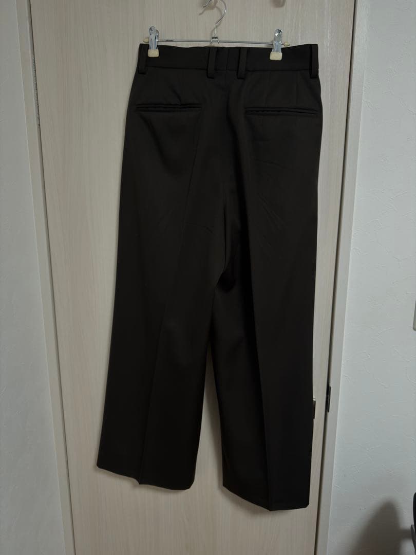 パンツ ssstein LONG WIDE TROUSERS 2/90 wool
