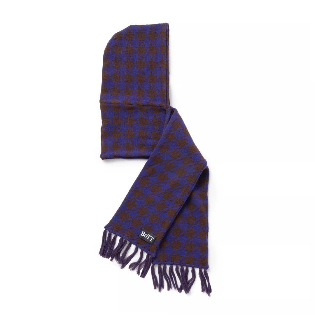 【新品未使用】BOTT Houndstooth Hooded Scarf