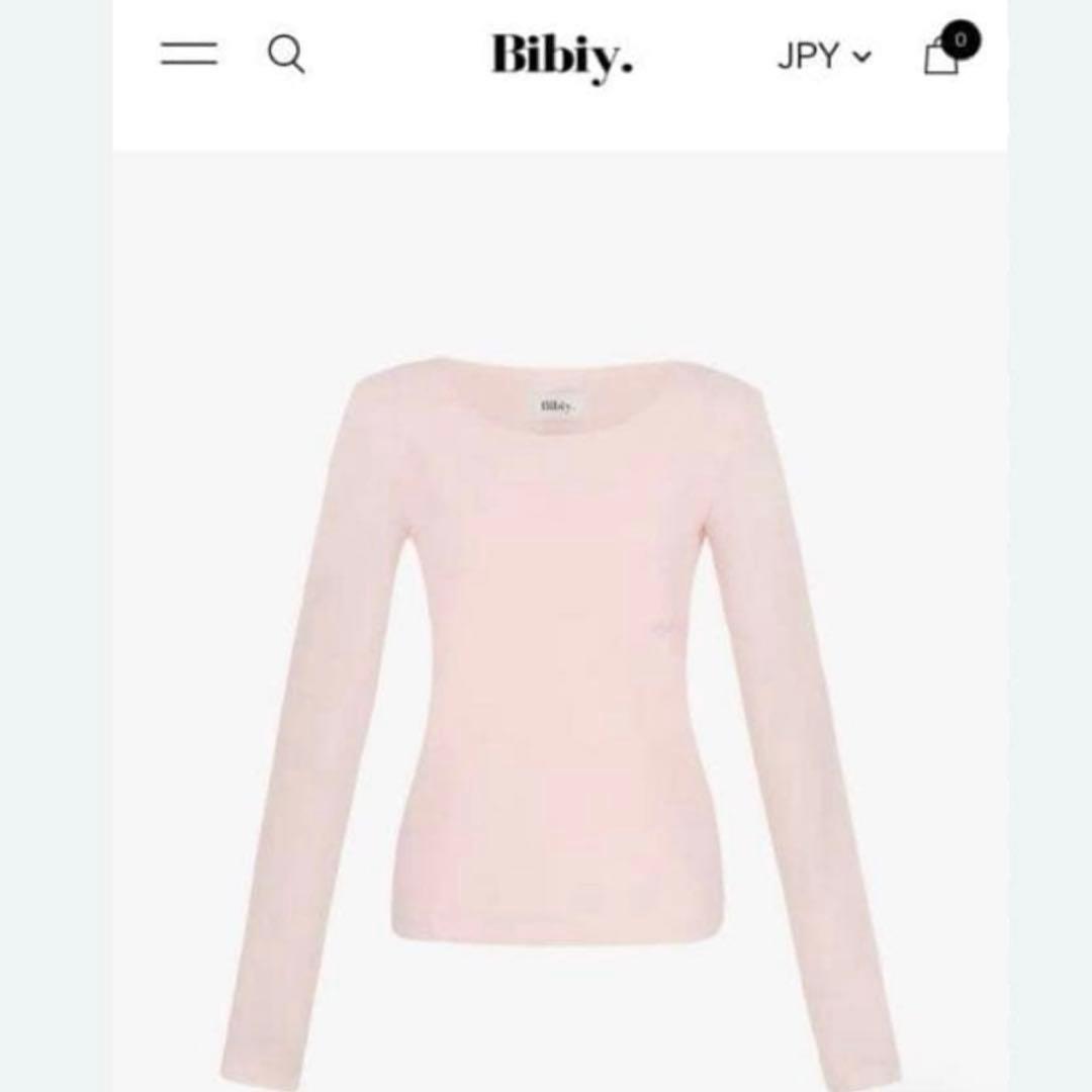 【新品】BIBIY. FITTED TEE 新品　ピンク