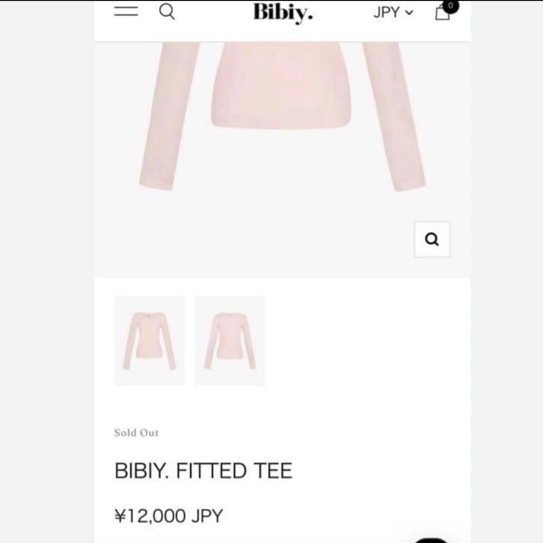 【新品】BIBIY. FITTED TEE 新品　ピンク