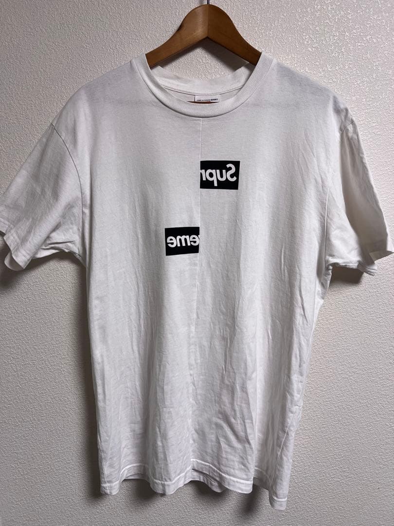 Supreme Comme des box logo Tシャツ