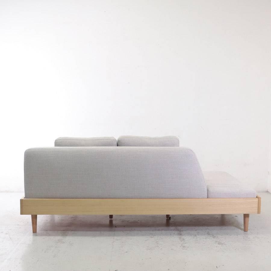 値下24年展示品 ウニコ ノルア カバーリングソファ 3シーター グレー オーク