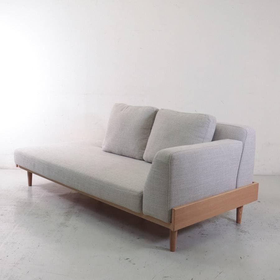 値下24年展示品 ウニコ ノルア カバーリングソファ 3シーター グレー オーク