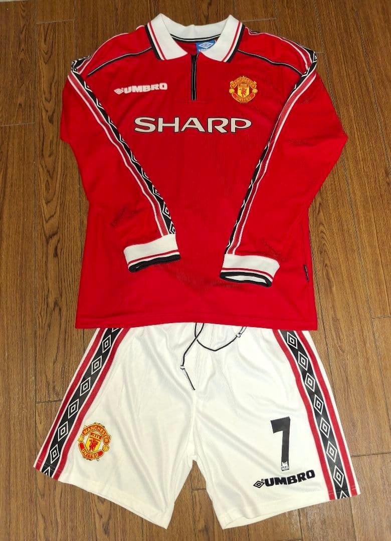 98/99 マンチェスター・ユナイテッド 長袖 ベッカム 上下セット