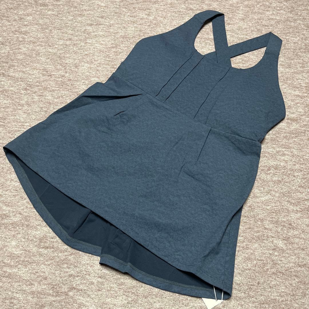 新品未使用　デニムクロスタンクトップ&デニムスリットレギンスM ネイビー