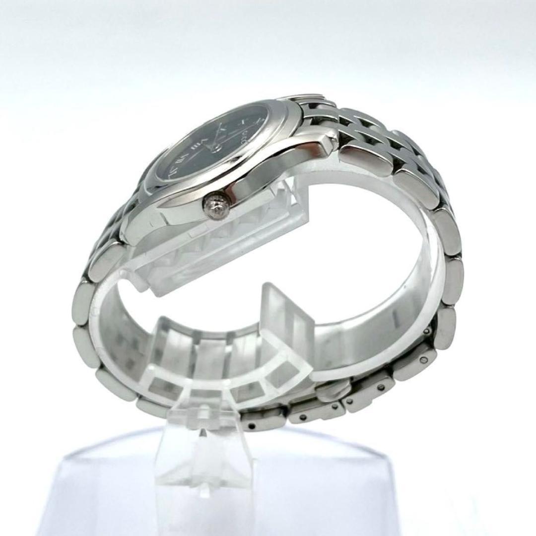 560 グッチ 5500L 腕時計 クォーツ デイト ラウンド ブラック文字盤