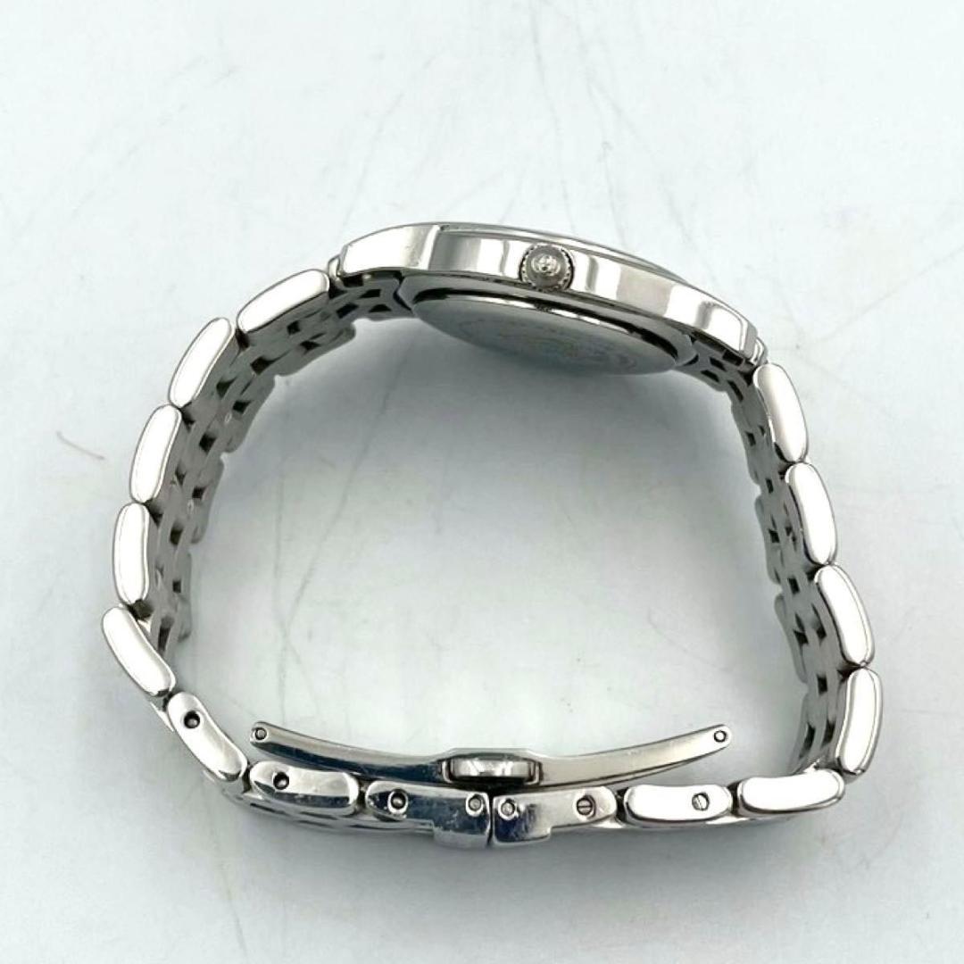 560 グッチ 5500L 腕時計 クォーツ デイト ラウンド ブラック文字盤