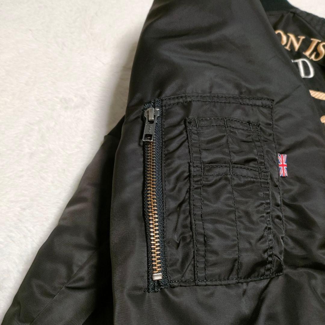 【✨極美品✨】Norton　ノートン◎刺繍MA-1　ブラック　M