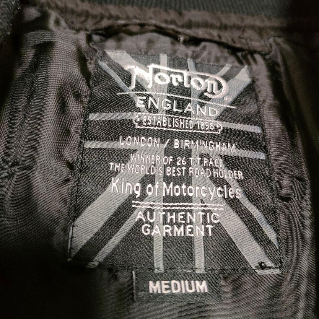 【✨極美品✨】Norton　ノートン◎刺繍MA-1　ブラック　M