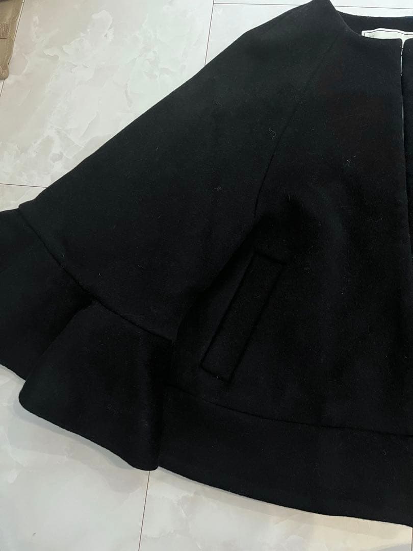 ジャケット・アウター Convertible Faux Fur Tippet Coat Black