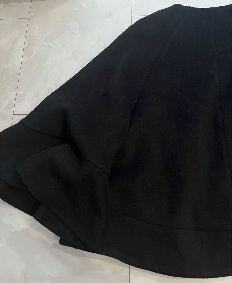 ジャケット・アウター Convertible Faux Fur Tippet Coat Black