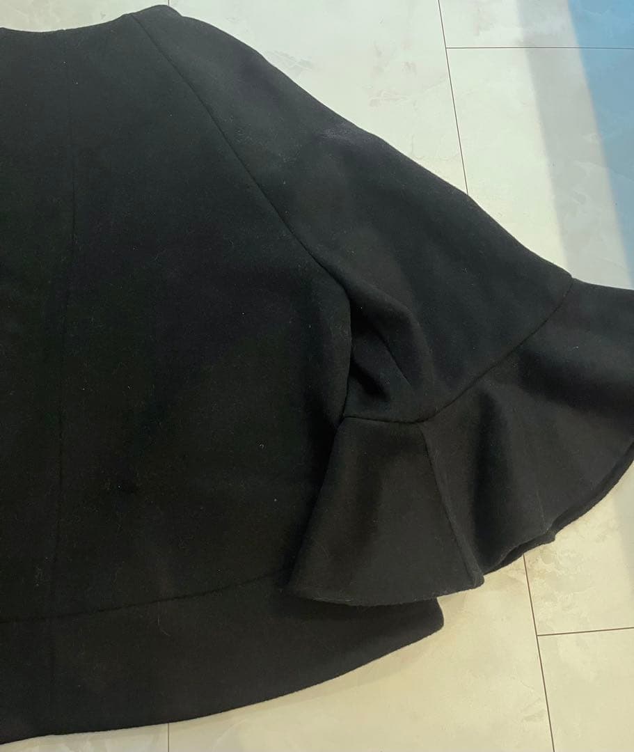 ジャケット・アウター Convertible Faux Fur Tippet Coat Black