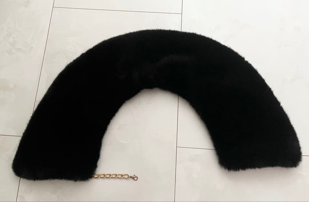 ジャケット・アウター Convertible Faux Fur Tippet Coat Black