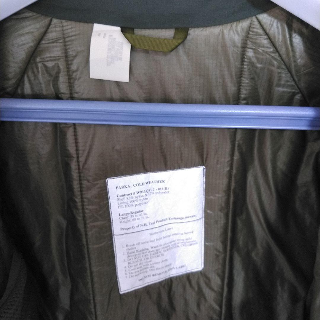 希少40エヌハリウッドecwcsハッピージャケットL深緑プリマロフトLEVEL7