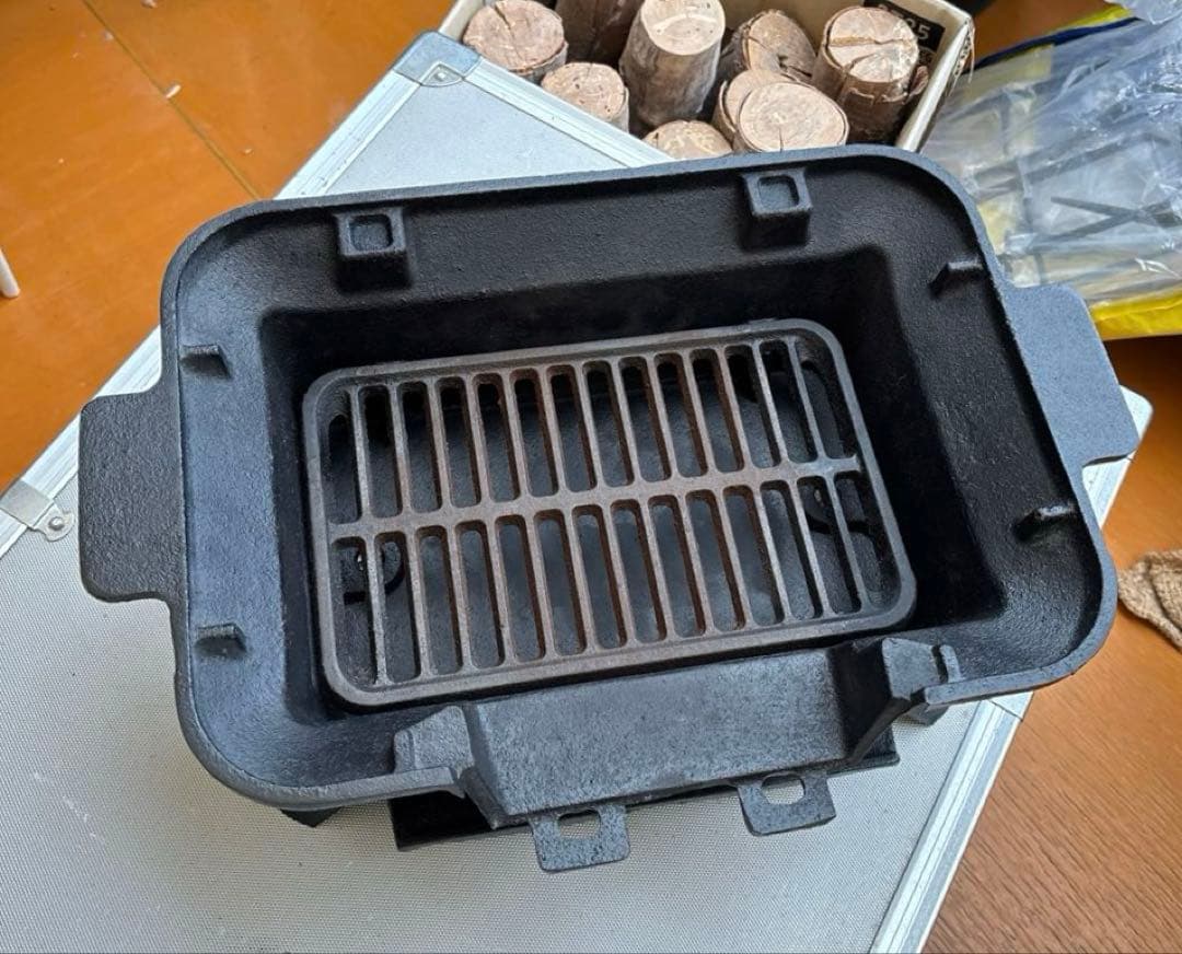 4個❗️尾上製作所(ONOE) 鉄鋳物　こんろバーベキューグリル　たこ焼き べーえ