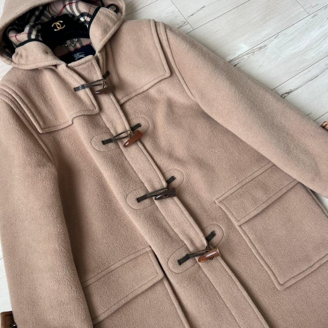 バーバリーロンドン　ノバチェック ロングダッフルコート　英国製　ダブルフェイス