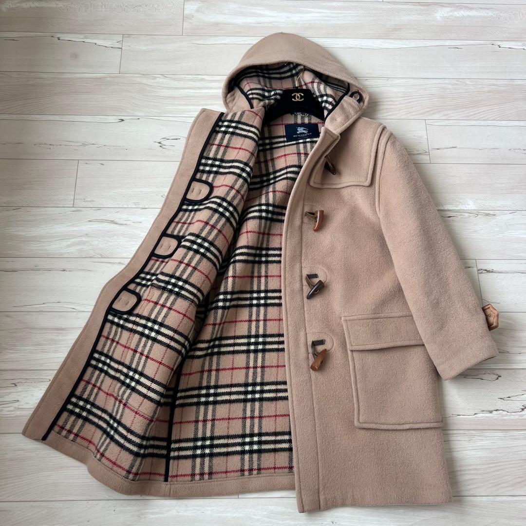 バーバリーロンドン　ノバチェック ロングダッフルコート　英国製　ダブルフェイス