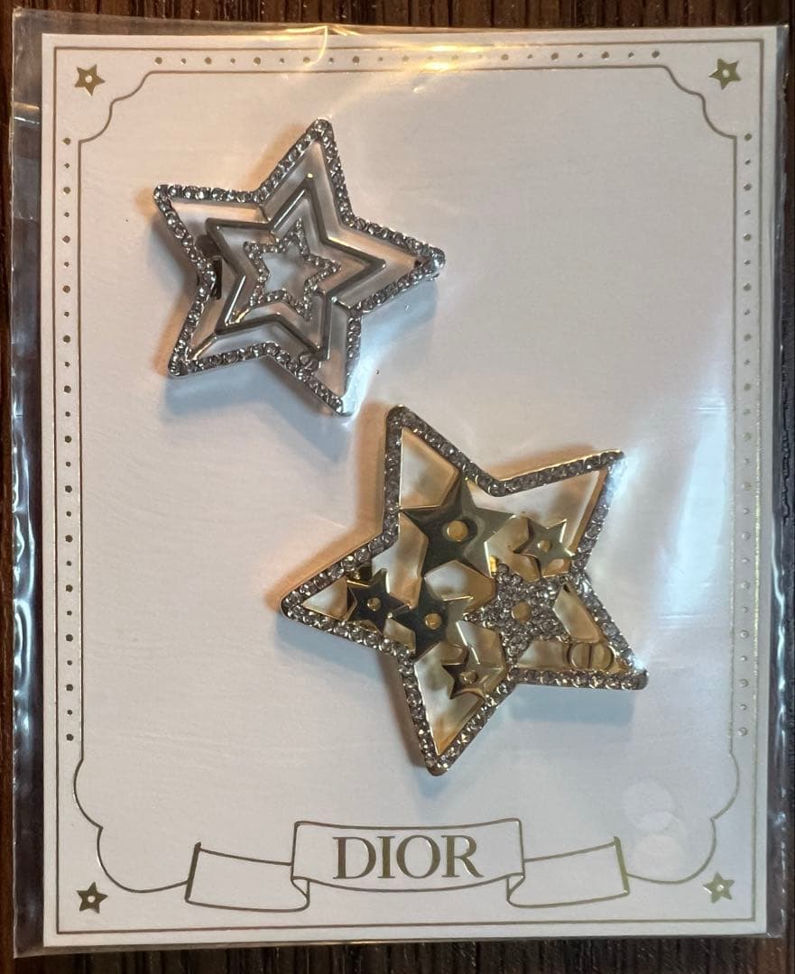 Diorジュエリーポーチスターモチーフヘアクリップセットシーズナルギフト ショッ