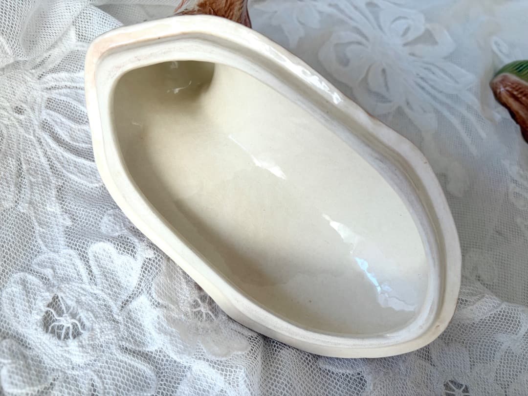 専用　美品フランスアンティーク　鹿　テリーヌポット　Michel Caugant