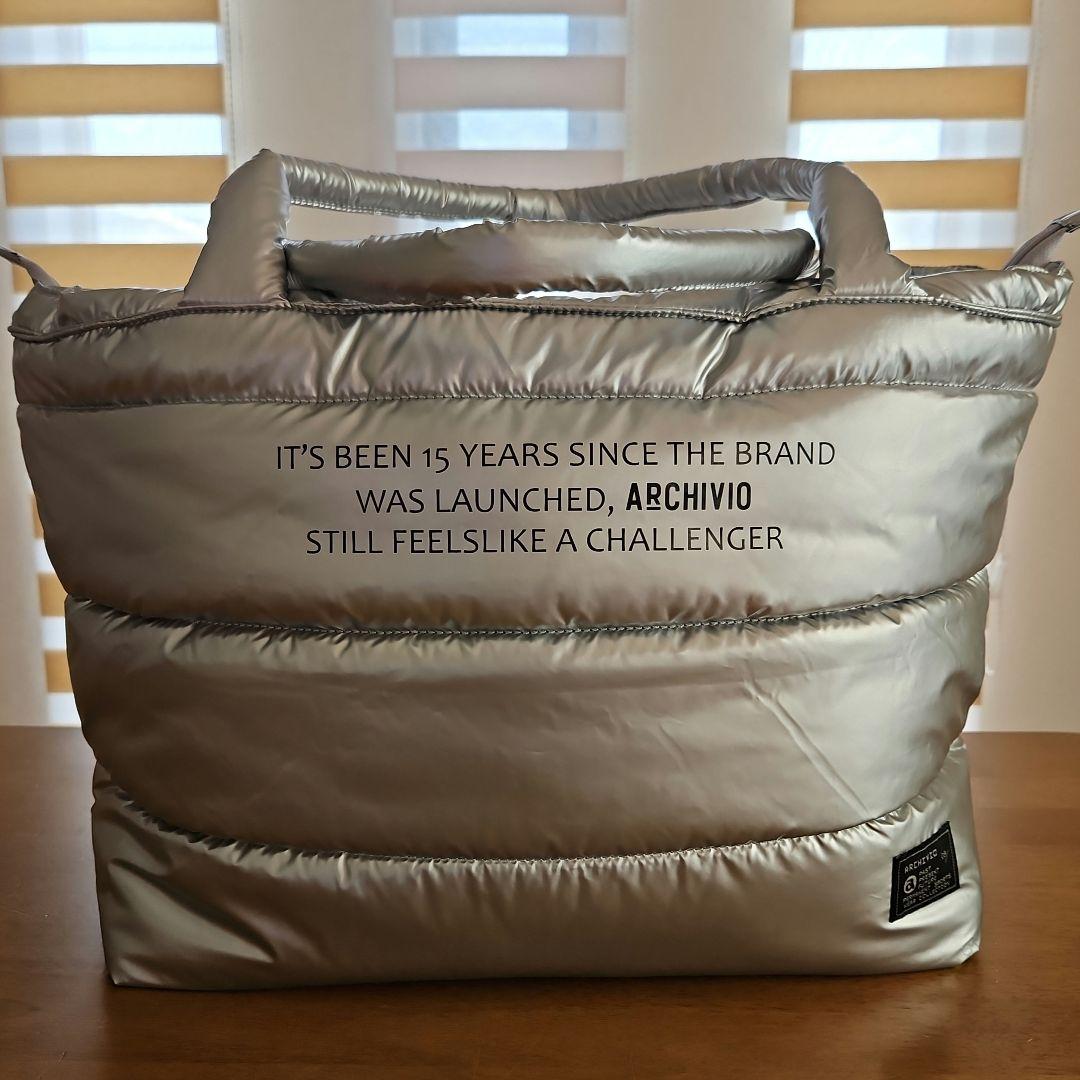 アルチビオARCHIVIO シルバー ボストンバッグ 15周年記念