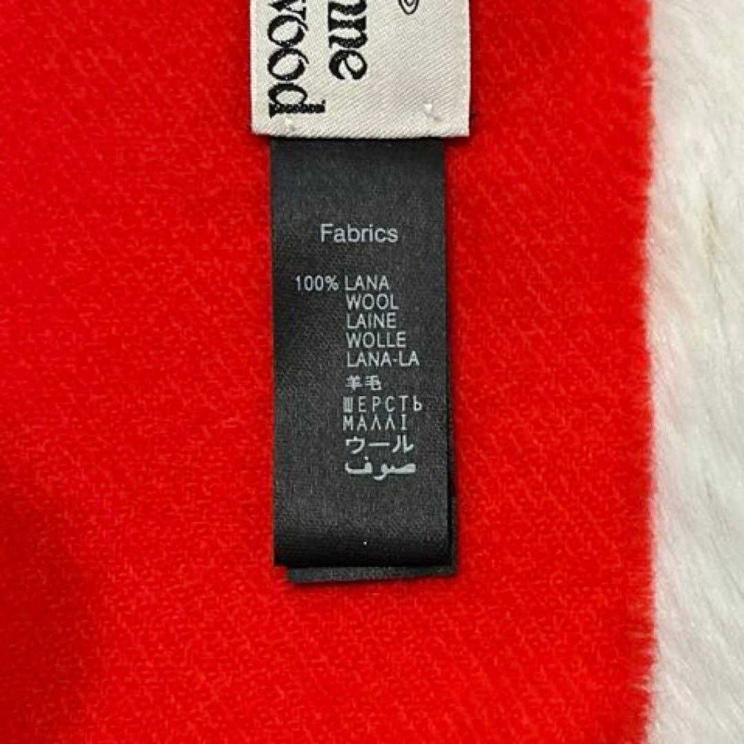 Vivienne Westwood 赤橙色マフラー ウール