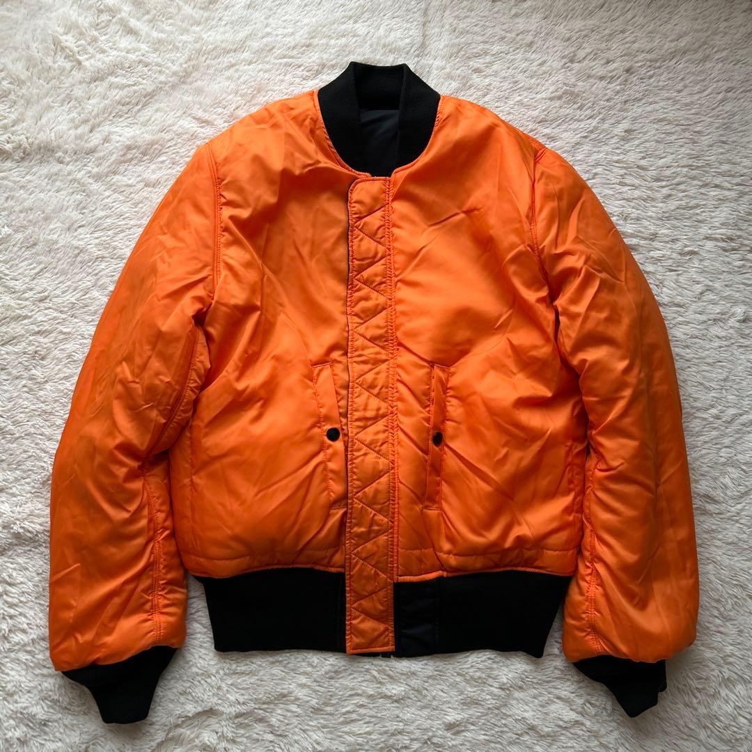 美品アルファインダストリーズ MA-1 フライトジャケット ブラック 黒 L