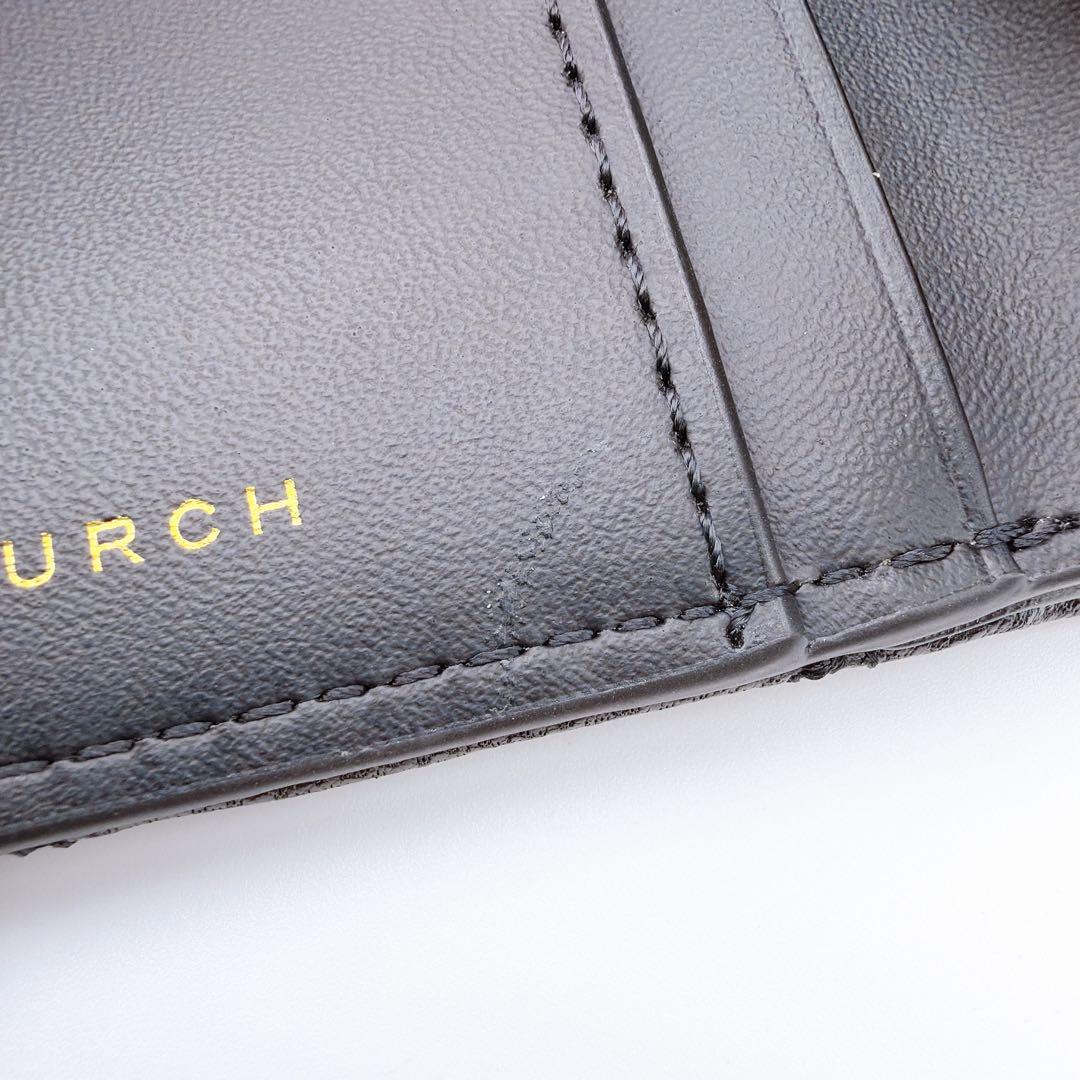 TORY BURCH（トリーバーチ） キルティング ウィラ二つ折り財布 ブラック