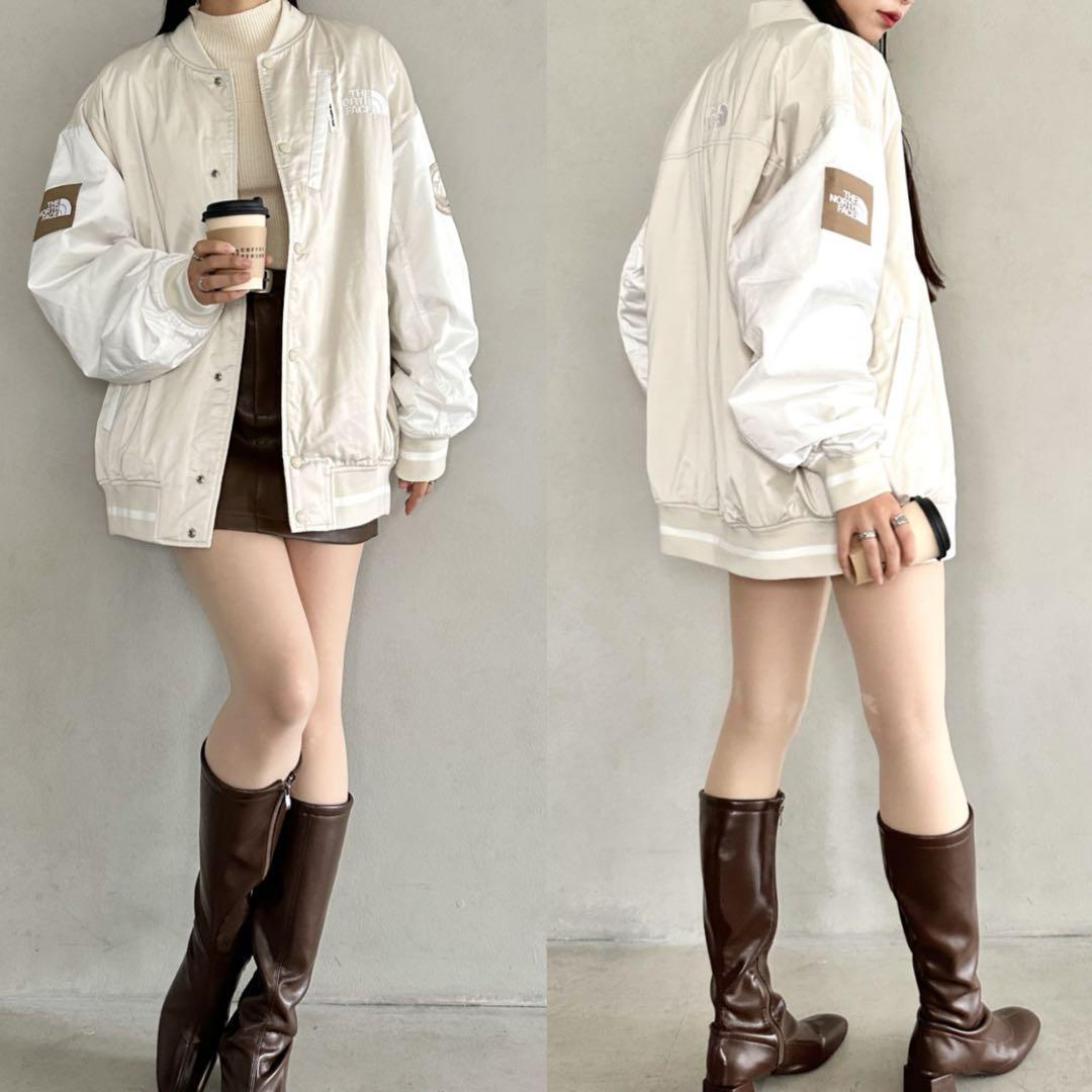 韓国限定 ノースフェイス PLAYER VARSITY JACKET Mサイズ