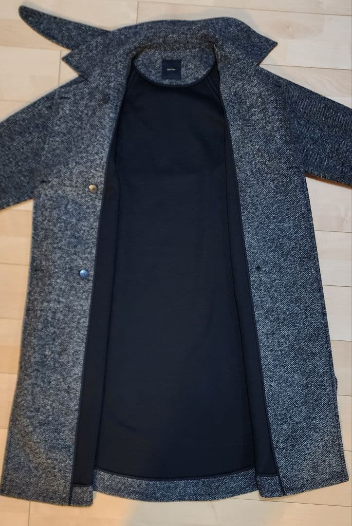 Spick&Span　Wスライバーヘリンボーンボリュームコート