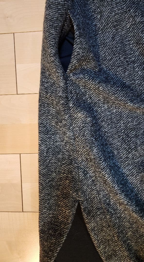 Spick&Span　Wスライバーヘリンボーンボリュームコート