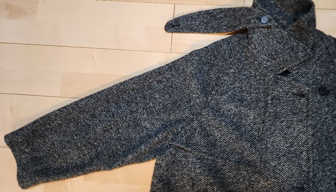 Spick&Span　Wスライバーヘリンボーンボリュームコート