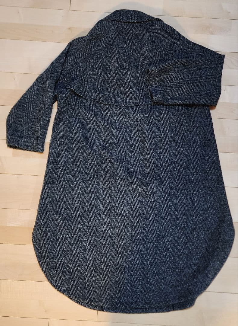 Spick&Span　Wスライバーヘリンボーンボリュームコート