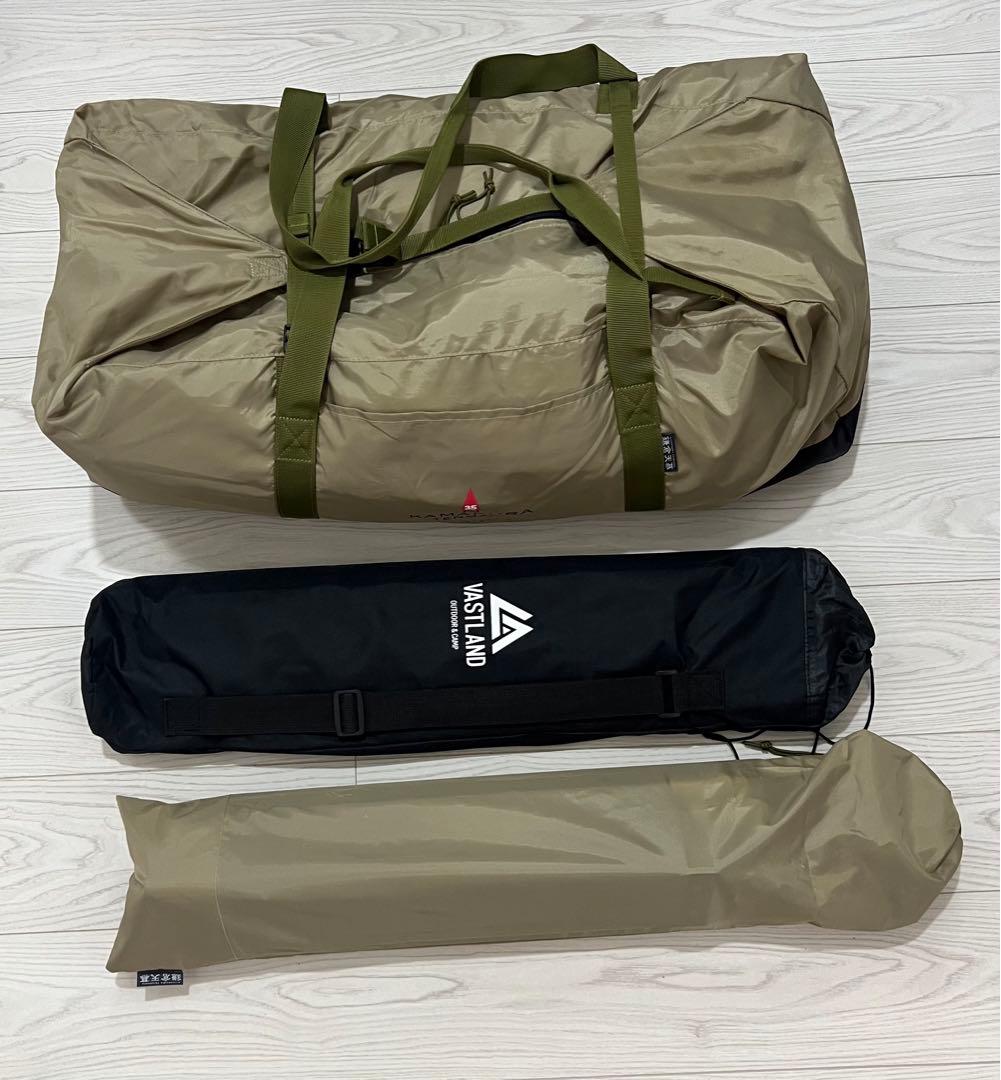 【美品】 鎌倉天幕 ハイドアウト02 フタマタノキワミ＋ポール2本セット