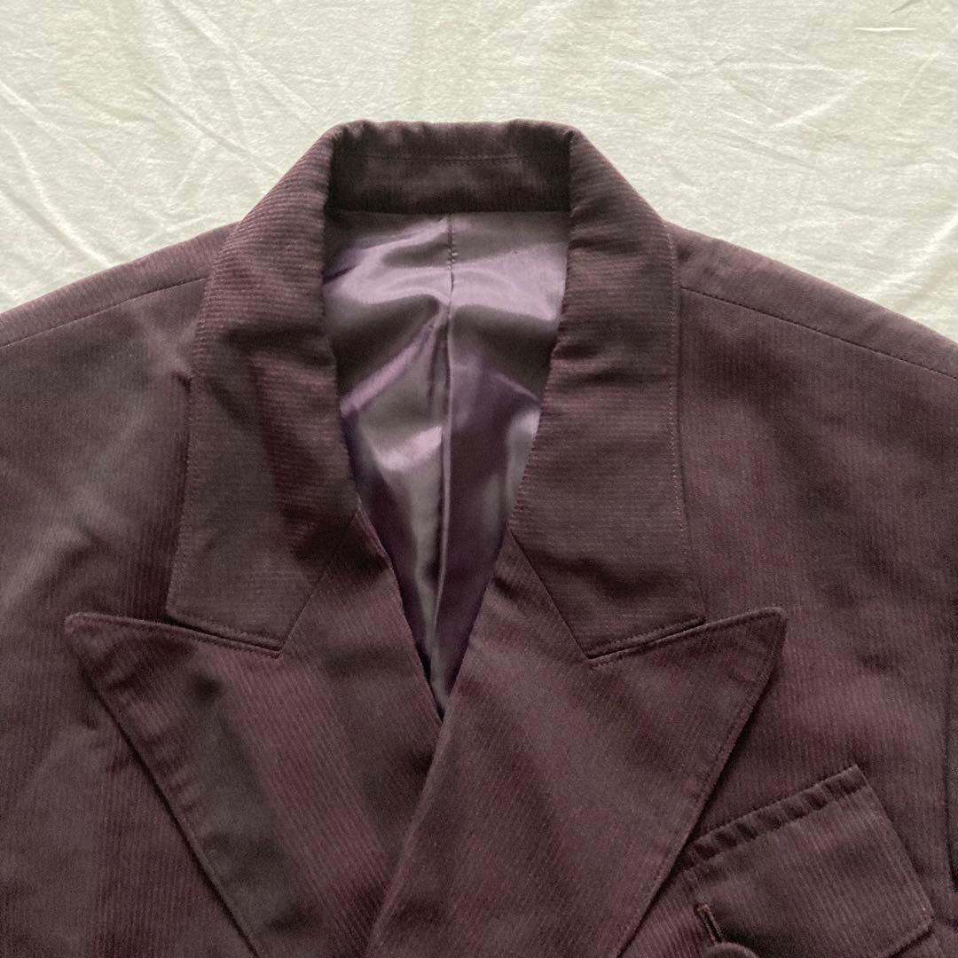 美品　JEAN PAUL GAULTIER　セットアップ　スーツ　ダブル　紫色