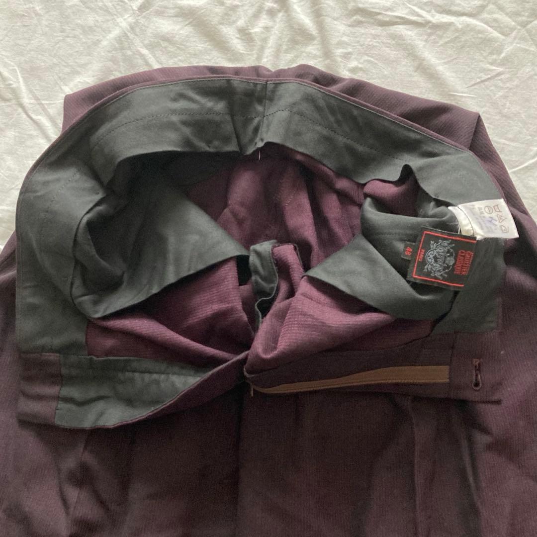 美品　JEAN PAUL GAULTIER　セットアップ　スーツ　ダブル　紫色