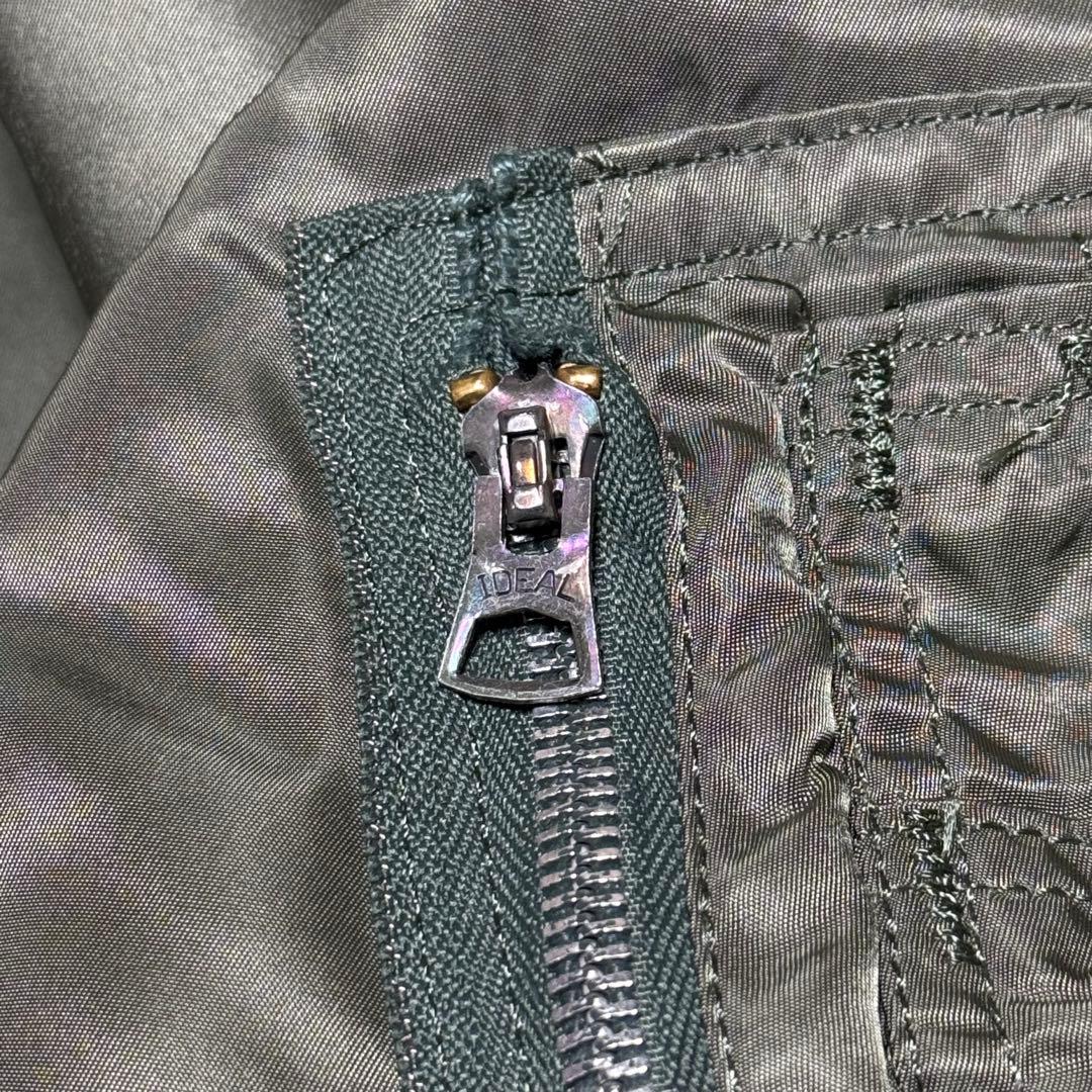 80’s ALPHA MA-1 フライトジャケット　USA製 オリーブ　短丈