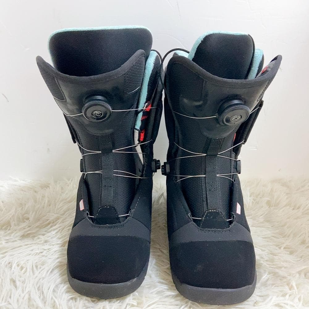 【美品】HEAD BOA 25CM レディース ブーツ スノーボード 黒×水色