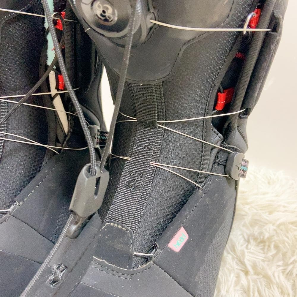 【美品】HEAD BOA 25CM レディース ブーツ スノーボード 黒×水色