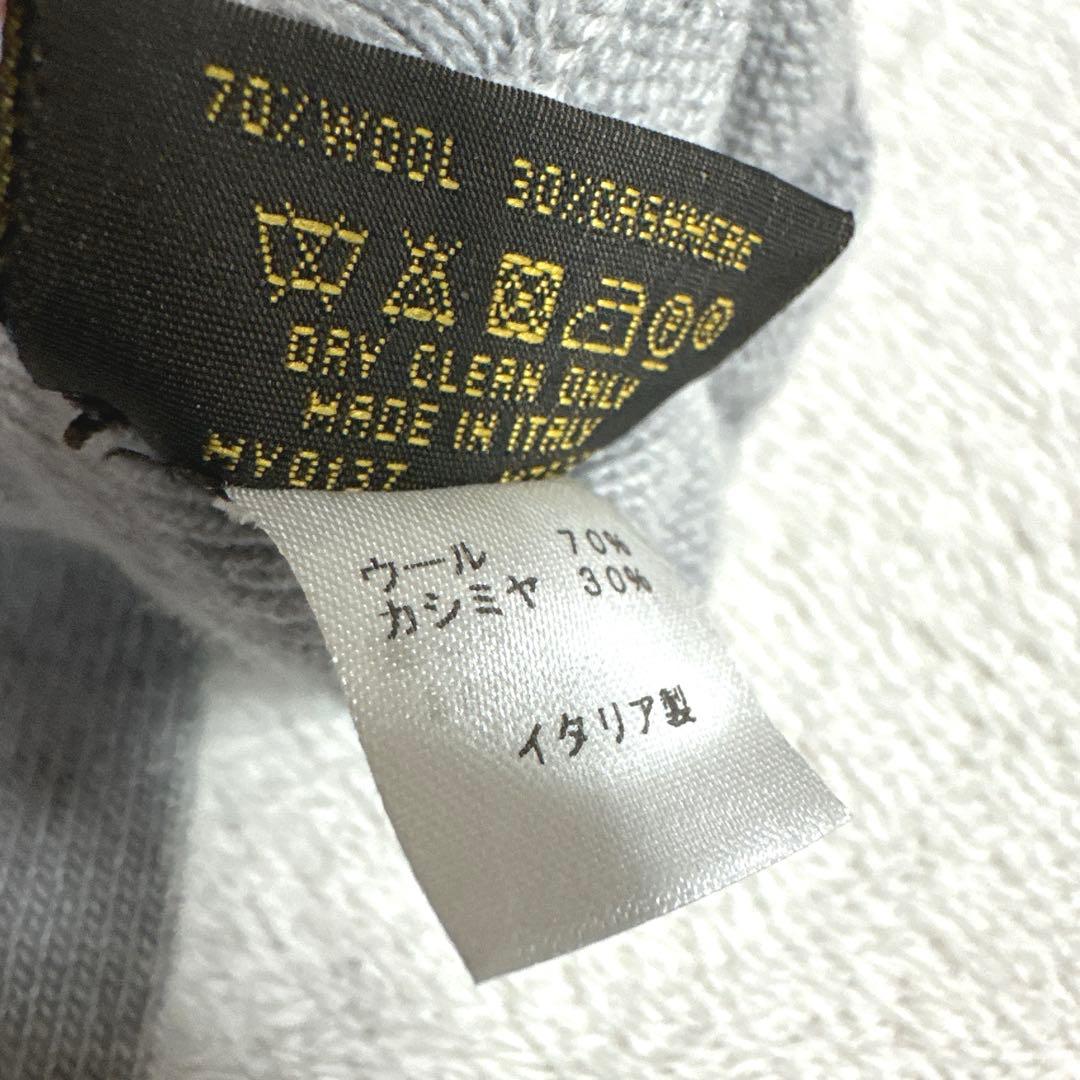 極美品★ルイヴィトン　手袋 カシミヤ　ウール ロゴ　グレー　ピンク レディース