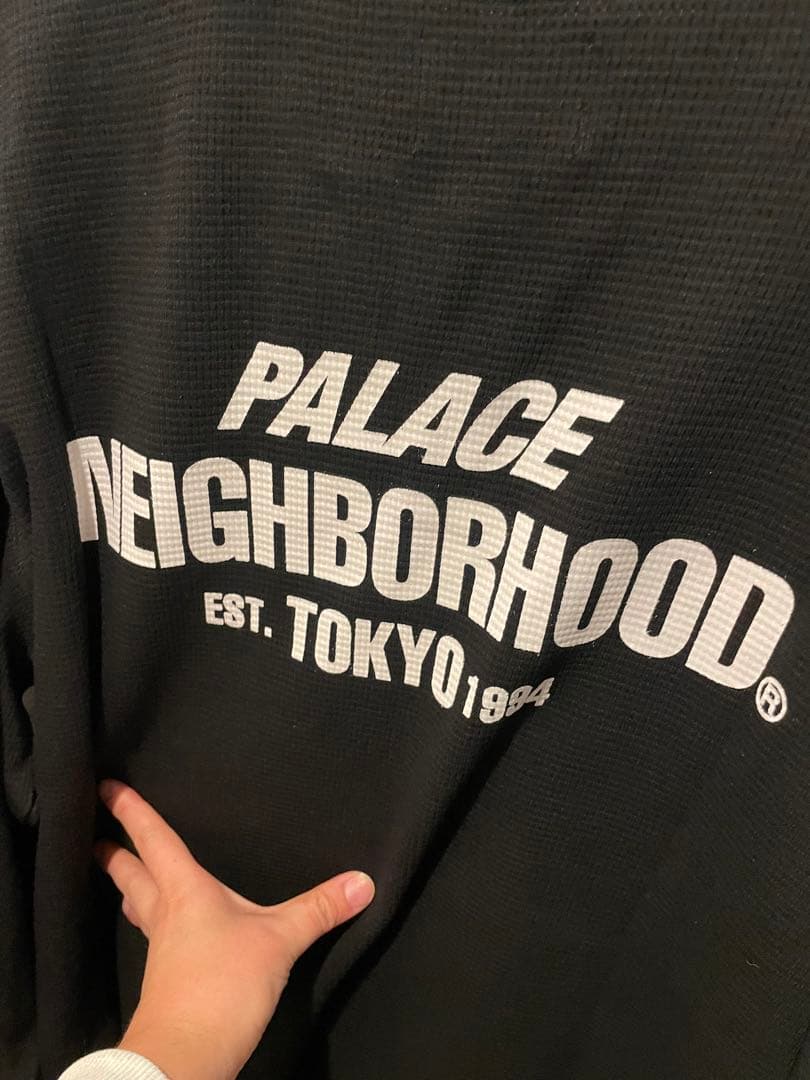 PALACE NEIGHBORHOOD ブラック長袖カットソー　Lサイズ