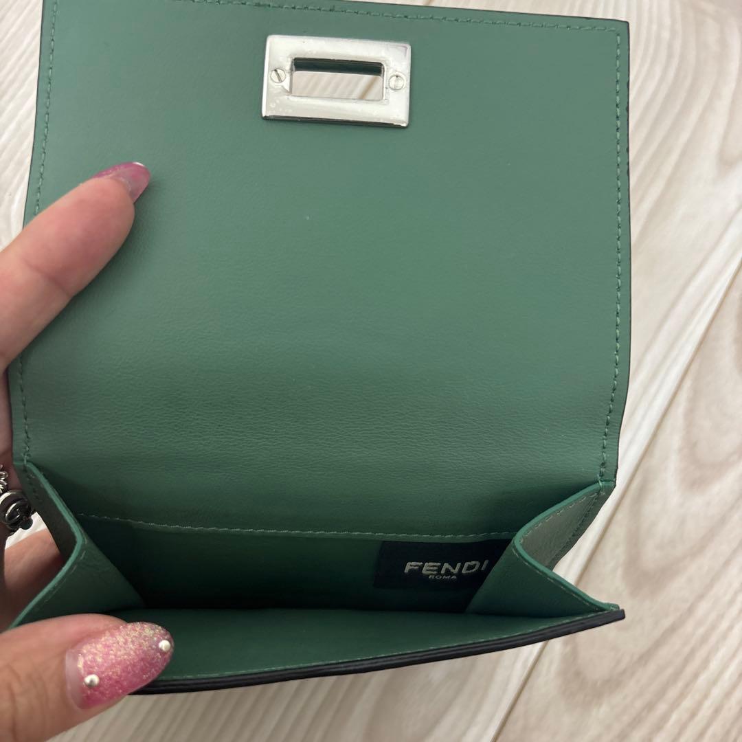 a*a様 FENDI グリーン 二つ折り財布