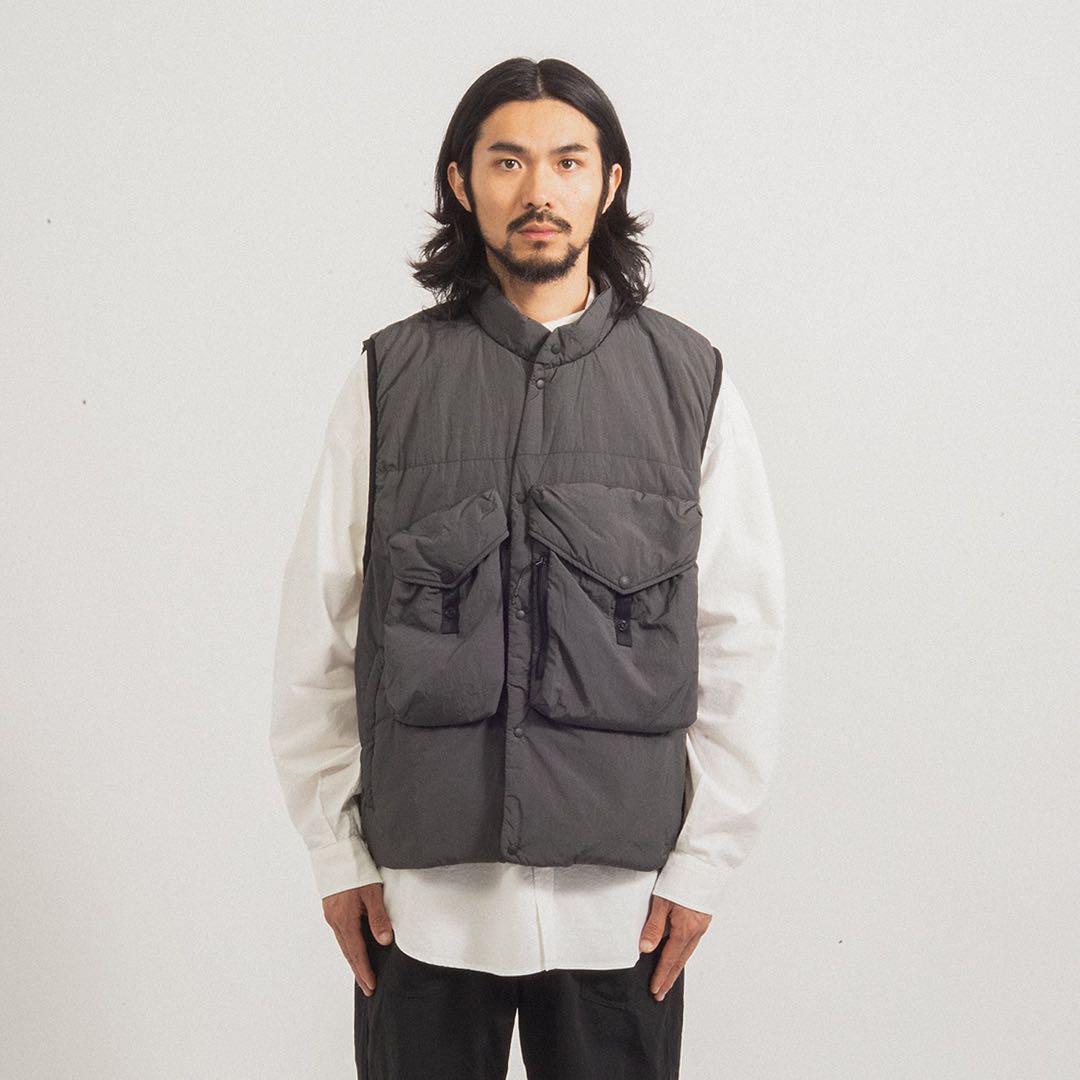 moif(ムイフ) 22AW オーバーミル ベスト グレー 2サイズ