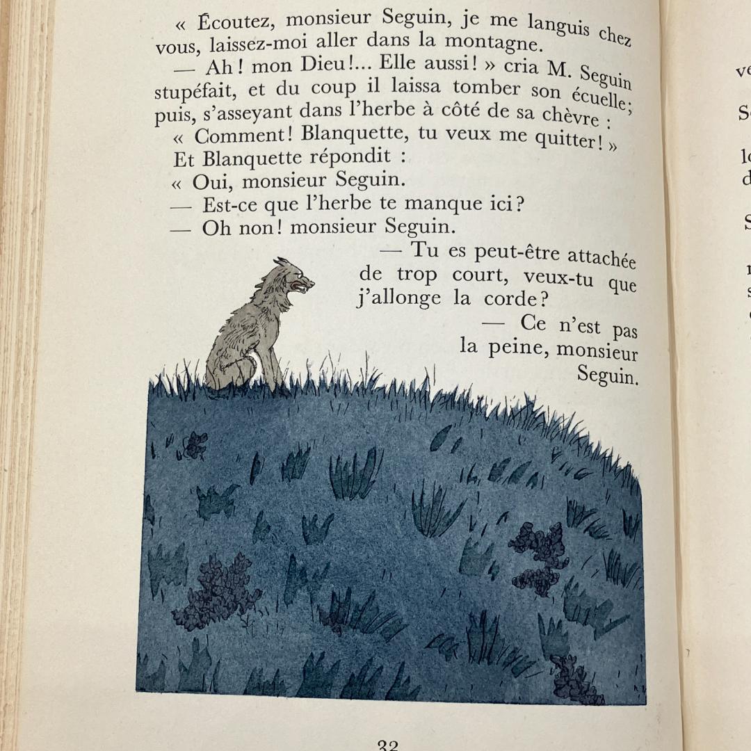 美革装丁　挿絵本　A.E.マルティ　風車小屋便り　1947年 フランス語　限定