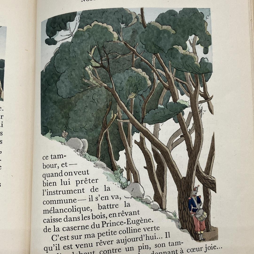 美革装丁　挿絵本　A.E.マルティ　風車小屋便り　1947年 フランス語　限定