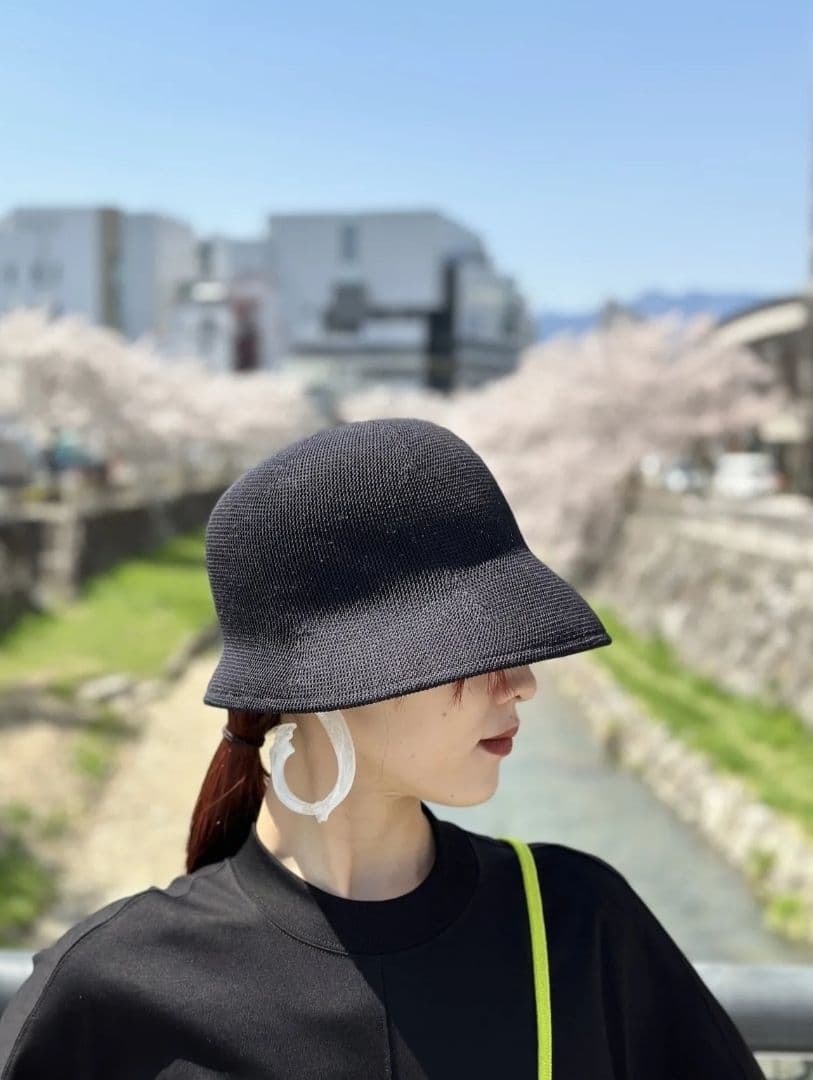 CFCL【MESH KNIT HAT】BLACK