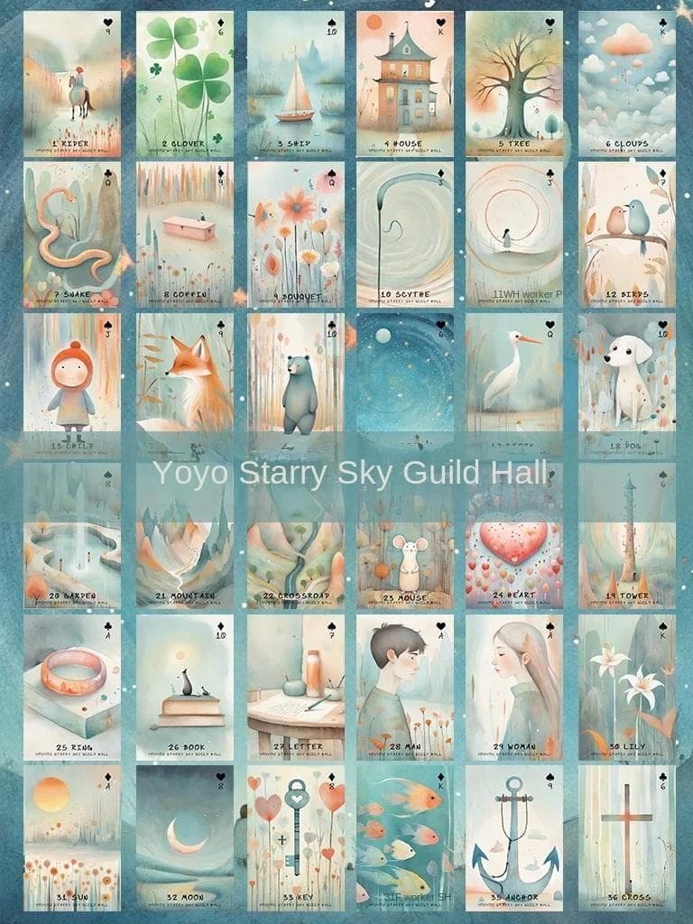 【正規品ルノルマンカード】ゆめかわいい✨アンティークなおとぎ話のようなデッキ