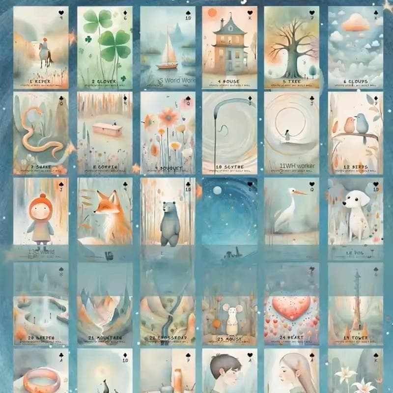 【正規品ルノルマンカード】ゆめかわいい✨アンティークなおとぎ話のようなデッキ