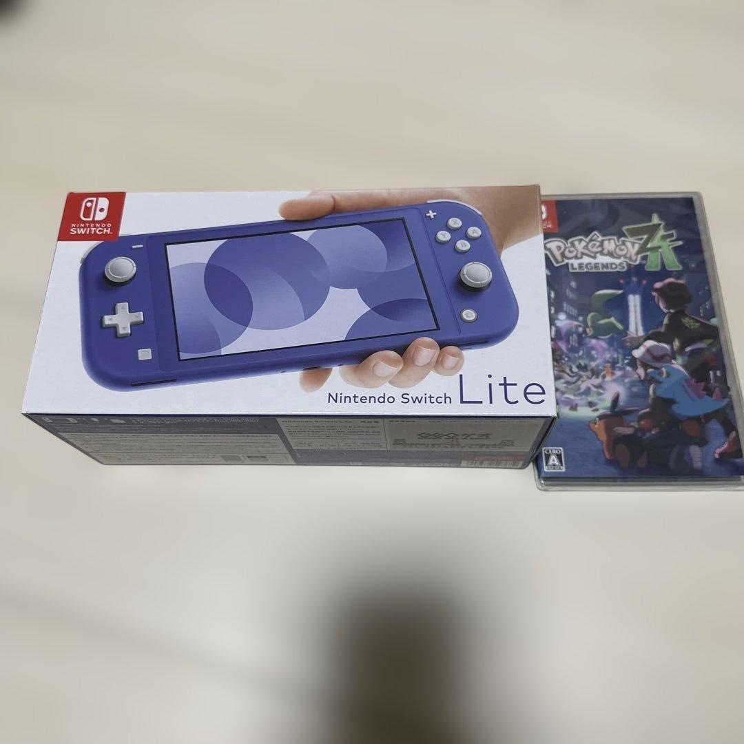 Switch Nintendo Lite ブルー/ポケモンZAカセット付き